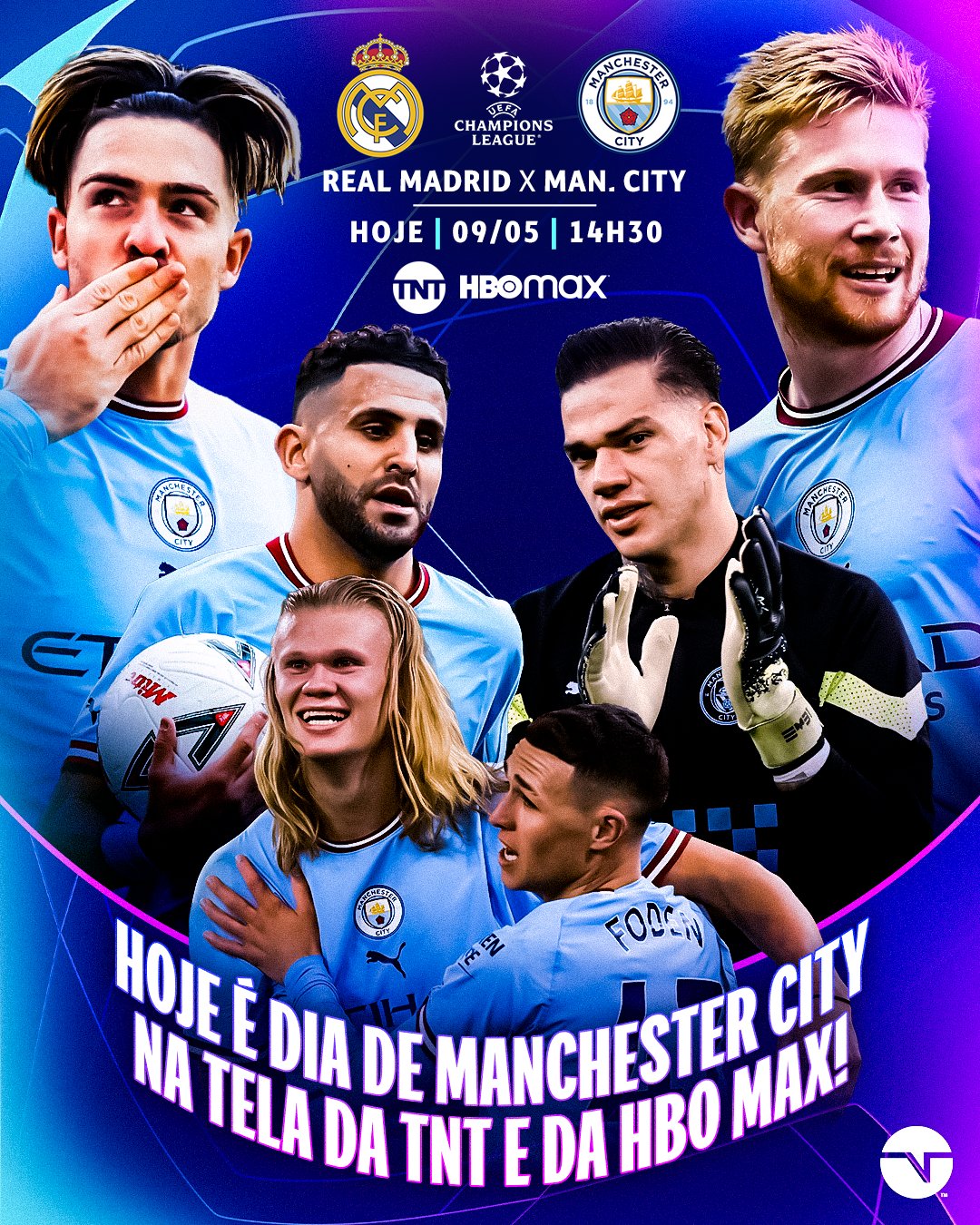 TNT Sports Brasil - ESSE JOGO PROMETE! 👀🏆 Vale o título da UEFA Champions  League! Manchester City x Inter é dia 10, às 13h30, na TNT Brasil e HBO Max  ( #CasaDaChampions