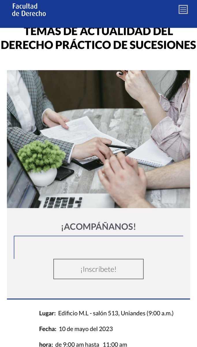El área de procesal de la Facultad de Derecho Uniandes. Les invita 
derecho.uniandes.edu.co/es/temas-actua…