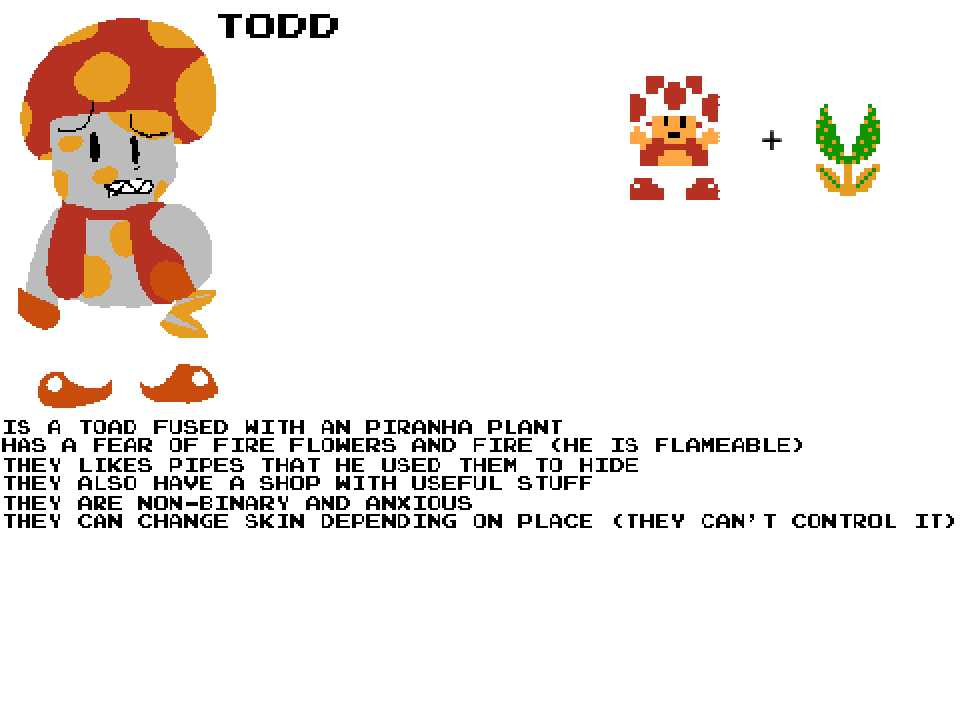 I have Fucking Did It Before Everybody Did Toad And Yes
He Is Anxious Like Peppino
But There Is More On Picture
#MinusWorldOC #MinusWorld