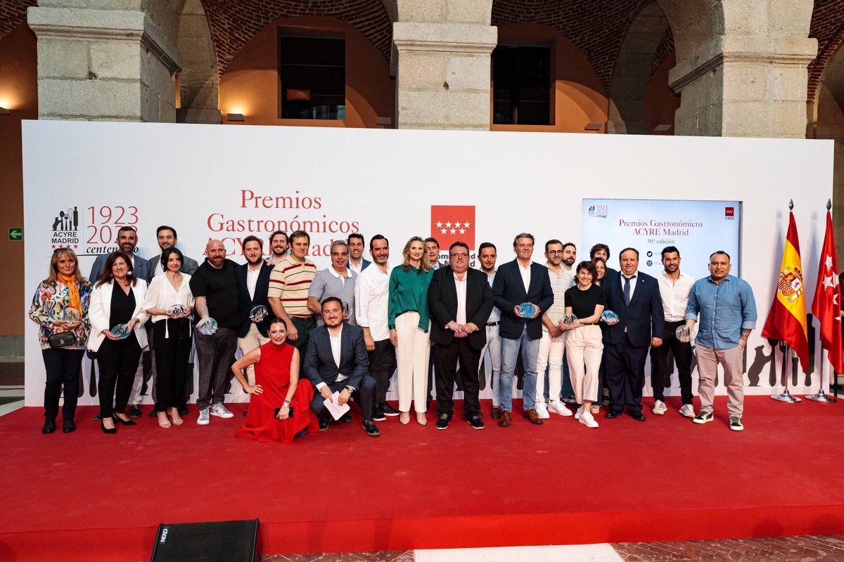 ¡Enhorabuena a todos los premiados! Un año más haciendo grande la gastronomía de la <a href="/ComunidadMadrid/">Comunidad de Madrid</a> #premiosacyremad