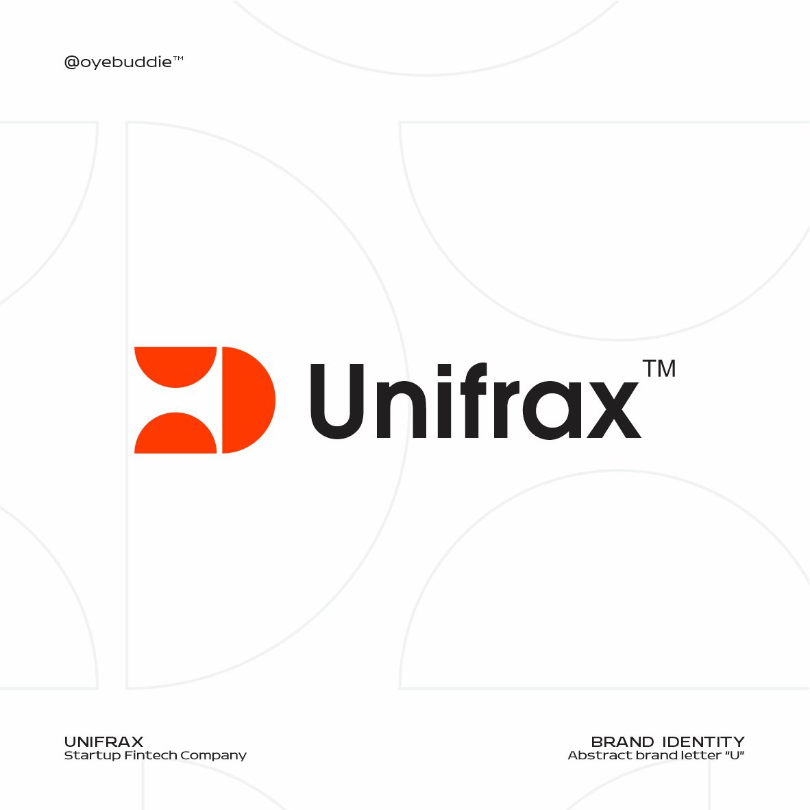 Oyebode247's tweet photo. “Let somebody shout Hallelujah “ in Pastor Adeboye ‘s voice. 

I present to you the just concluded logo and visual identity design for a fintech startup UNIFRAX. 

If you’re seeing this and you like it please like, comment and retweet.
#CoronationConcert #tiwasavage https://t.co/D4hhH8tADt