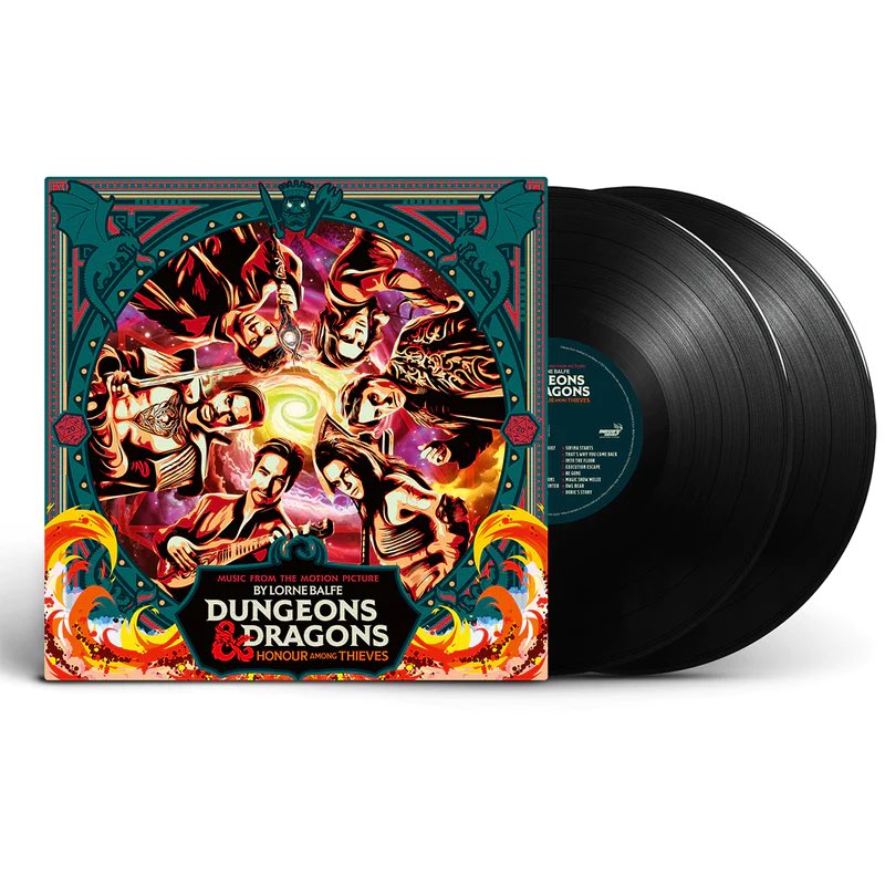 NicoleBdorf's tweet image. #PreOrder: #DnDMovie soundtrack vinyl, which will be released in late Summer 2023. 
I’ve seen conflicting release dates (July 28th and September 1st) #2LP #LPs
#DnDHonorAmongThieves 
⬇️Links in 🧵 below to 2 different venues allowing preorder now: