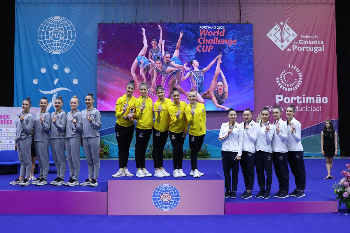 gymnastics's tweet photo. A big performance from the Brazilian 🇧🇷 group brought the nation its first World Challenge Cup gold 🥇 in Rhythmic Gymnastics in Portimao 🇵🇹, a watershed moment for Rhythmic Gymnastics in South America 🤩🌟

Read more ➡ https://t.co/AG3ODqbRNg

📸 Carlos Matos / FGP

#Gymnastics https://t.co/hhCflWbRKv