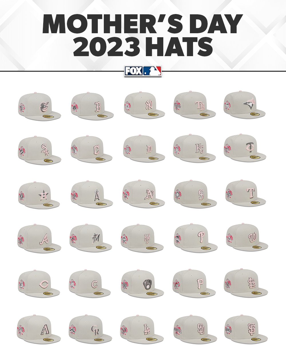 FOX Sports: MLB on X: Here are the on-field hats that will be