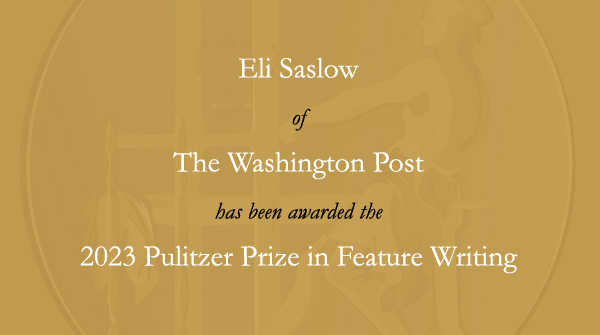 Congratulations to @elisaslow and @washingtonpost. #Pulitzer
