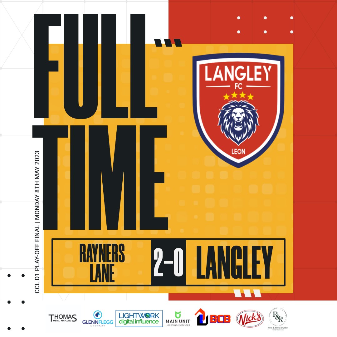 Langley FC on Twitter "FULL TIME!! RaynersLaneFC 2 0 LangleyFC