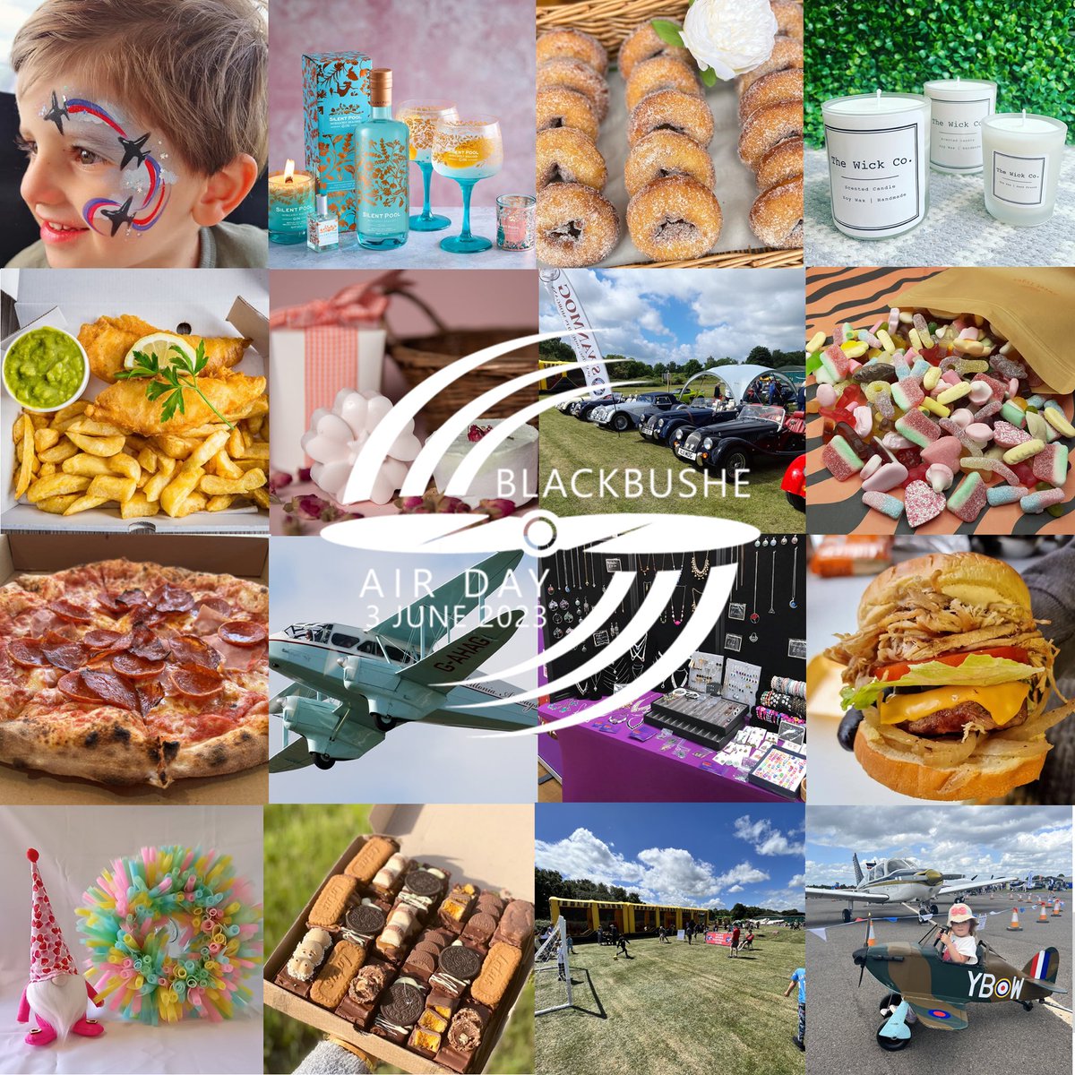 Just under a month to go to the Blackbushe Air Day - Sat 3 June.
✈️ 80 aircraft
🚗 120 classic cars
🎸 Live Music
🏰 Inflatables
🎨 Facepainting
🍕 Food Stalls
🍻 Bar
🎟️  blackbusheairday.com, advance sale only, they won’t be available on the gate.