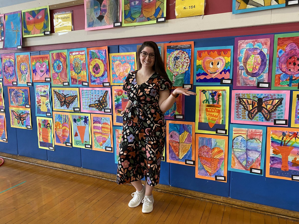 MsDTeachesArt's tweet photo. Art Show display at @BarnumWoods ! Come visit our Art Show on May 16th! https://t.co/YuRW19inZi