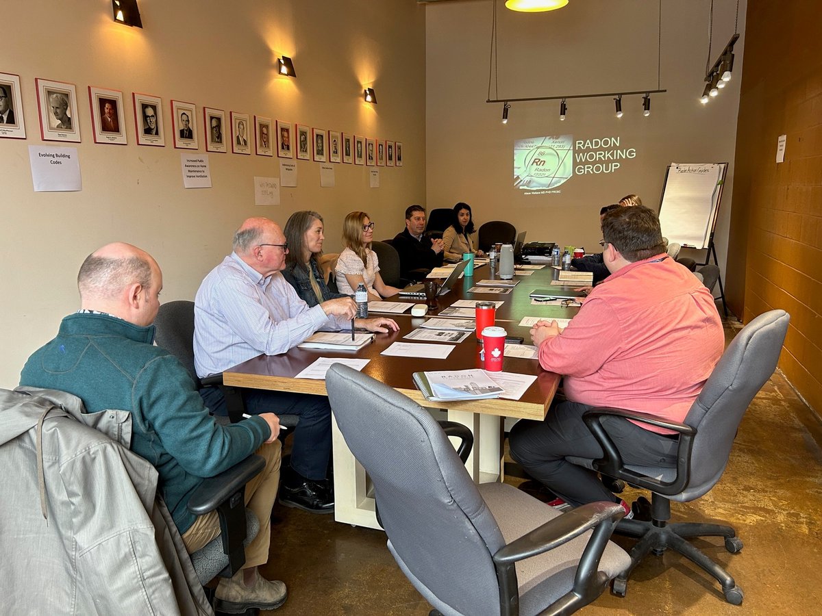 LungNsPei's tweet photo. Today, our office hosted the Nova Scotia Provincial Radon Working Group in a planning session aimed at increasing awareness and access to radon testing and mitigations in our province. It was amazing to host such an engaged group of professionals from various backgrounds! https://t.co/YHj1vynMoN