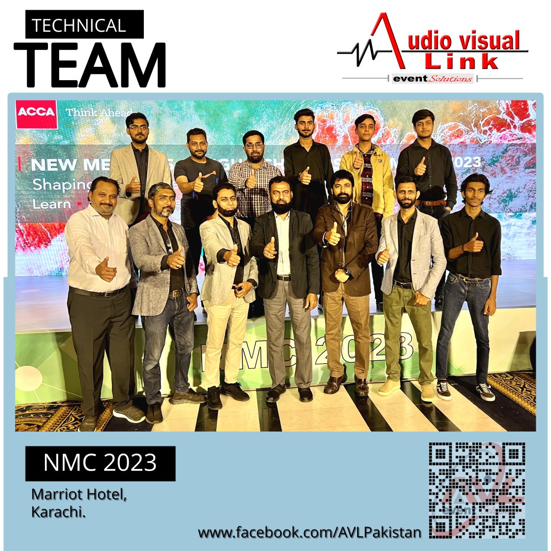 saqibavl's tweet photo. TECHNICAL TEAM - Marriott Hotel, Karachi
#AudioVisualLink #AVLink #AVLinkPakistan #Team #teamavl #teamwork #eventspace #eventspakistan #avlshahmeer #conference #AGM #convocation #corporate #summit #exhibition #videoproductioncompany #karachi #Marriott #NMC #nmc2023 https://t.co/sPsdvtqfFb