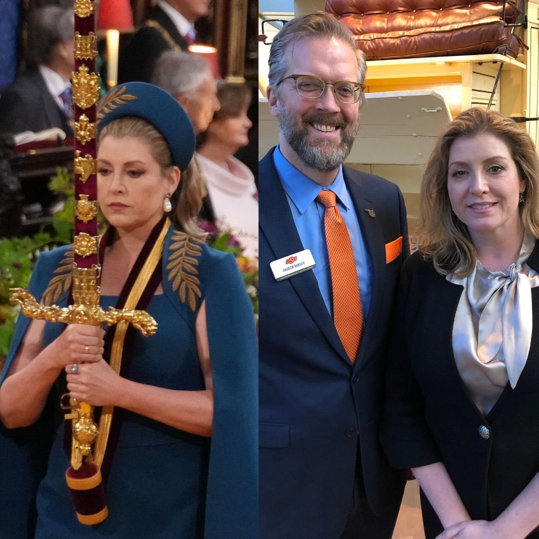AndrewRanson's tweet image. I have a pretty cool job. In 2021, I got to meet Penny Mordaunt MP, who served as the sword bearer in Saturday’s coronation ceremony, when she visited Oklahoma. Governor Stitt signed an MOU last month to increase mutual UK-OK trade. 

cosmopolitan.com/uk/reports/a43…

@OSUCITD