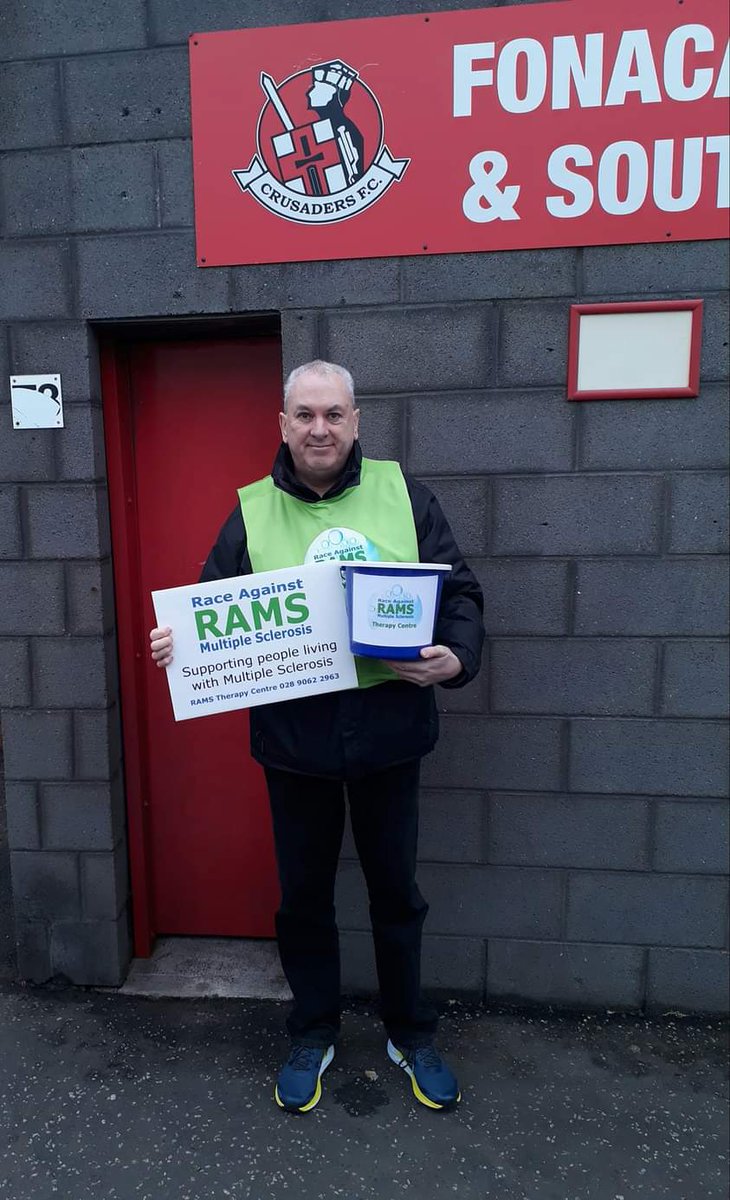 RamsTherapy's tweet photo. RAMS Therapy Centre Collection . Tuesday 11th April 2023 . Crusaders v Coleraine . £53.95 . Thank you very much to everyone who donated to provide Oxygen Therapies Treatment for people living with Multiple Sclerosis in Northern Ireland . https://t.co/M5lFRdScSD