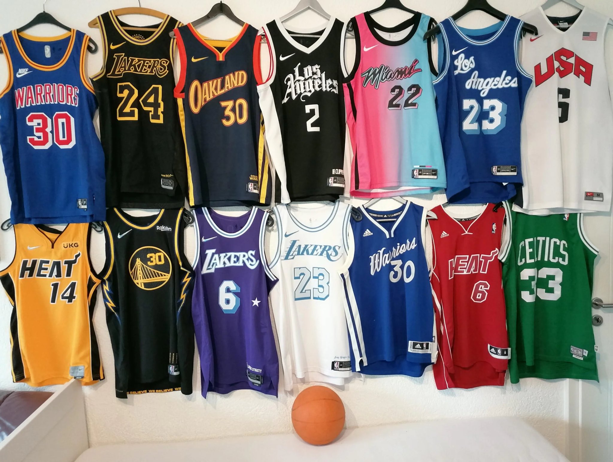 My collection of NBA jerseys from DHgate. Bought in the last few