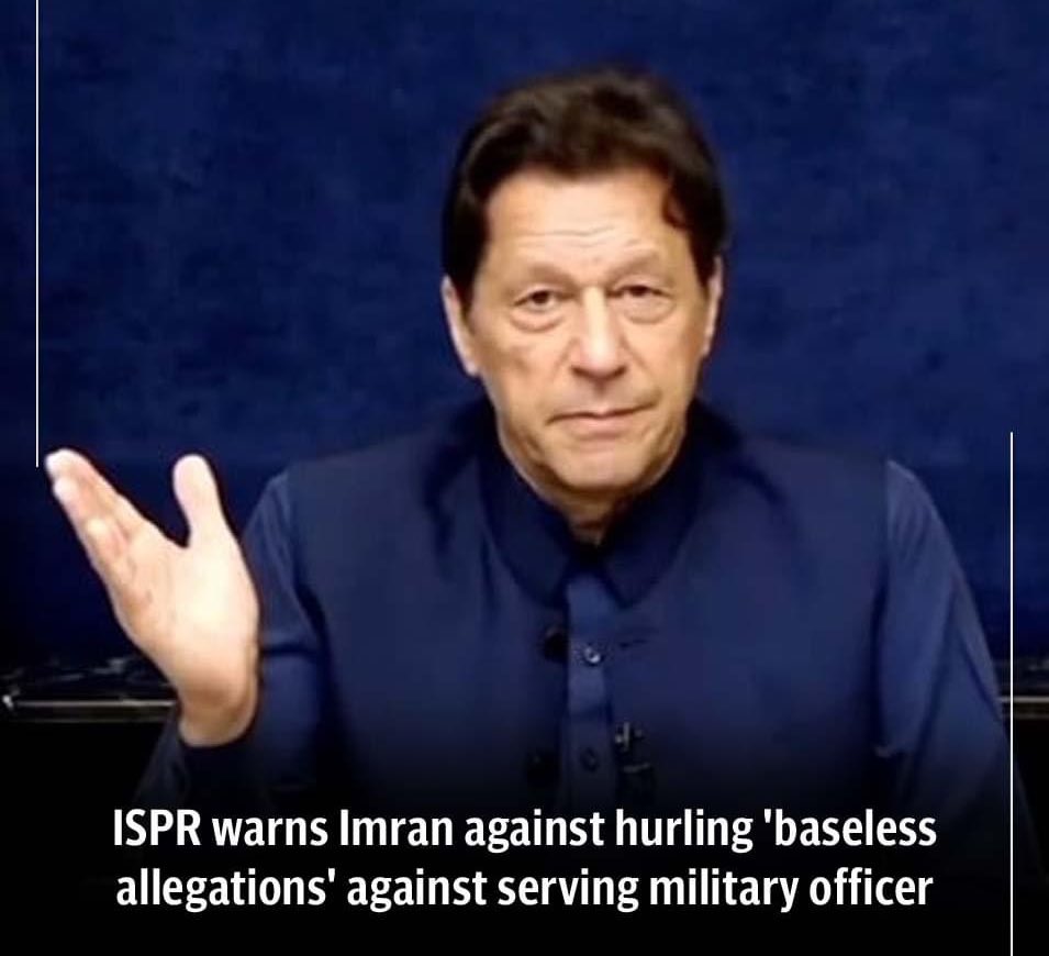 For the last one year, all types of possible actions have already been taken against IK and PTI.
What else is expected?
Double Century of the cases ?
More destabilized environment?
IK already knows it and unnerved..
This statement actual stamps the reality of the allegations.!