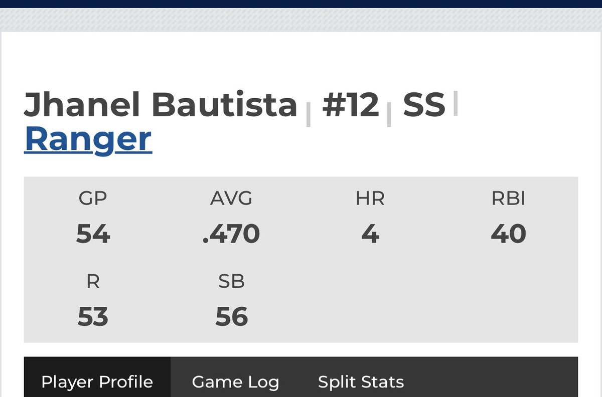 Jhanel bautista (@jhanelrodriguez) on Twitter photo Thank God for allowing me to finish my regular season, let's break those playoffs💯⚾️ <a href="/jucoroute/">#JucoRoute</a> <a href="/RangerBaseball_/">Ranger College Baseball</a> Thank God for allowing me to finish my regular season, let's break those playoffs💯⚾️ <a href="/jucoroute/">#JucoRoute</a> <a href="/RangerBaseball_/">Ranger College Baseball</a>