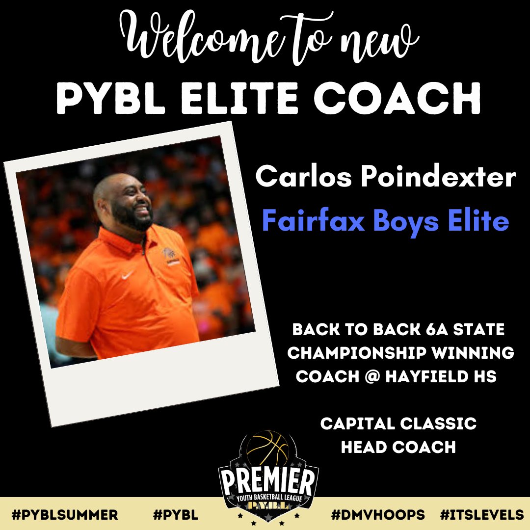 Excited to announce our new Fairfax Elite Coach @CoachLosP #SummerisforPYBL #pybl #dmvhoops