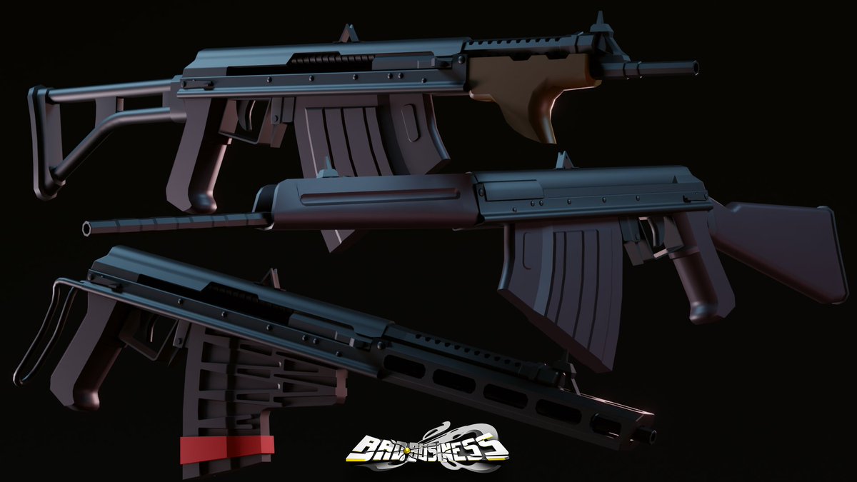 Hi forgot to post but here is some of my recent work I did for <a href="/ruddevmedia/">Ruddev Media</a> recent GLK and Deagle Update!

Play Here: roblox.com/games/32338938…

#roblox #robloxdev #b3d #blender3d #gamedev #lowpoly #ruddev