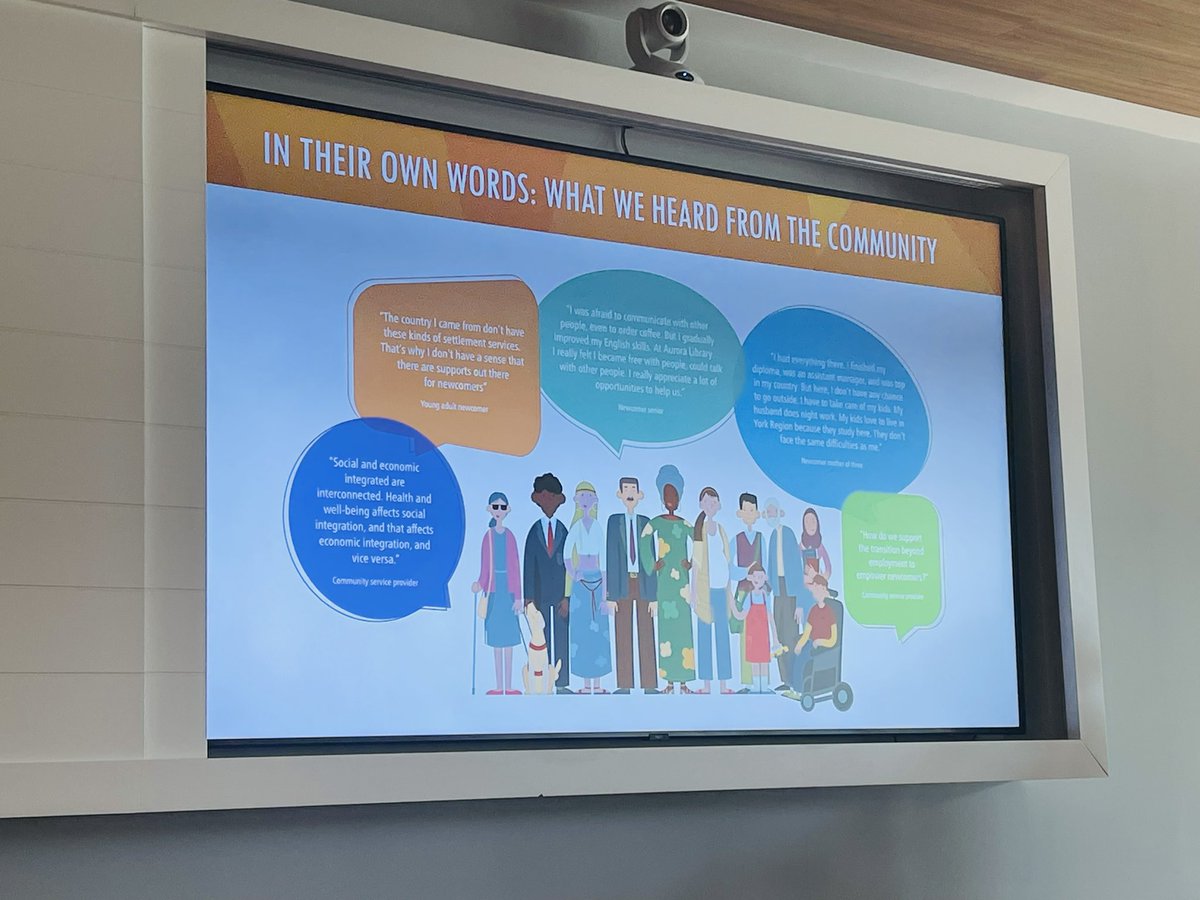 _JosephSilva's tweet photo. Lualhati Marcelino from our Local Immigration Partnership team updates on the framework for a refreshed plan for newcomer inclusion, recently approved by Council. The envisioned approach builds on social and economic integration and includes a new focus on health and well-being. https://t.co/AioUs2NL71