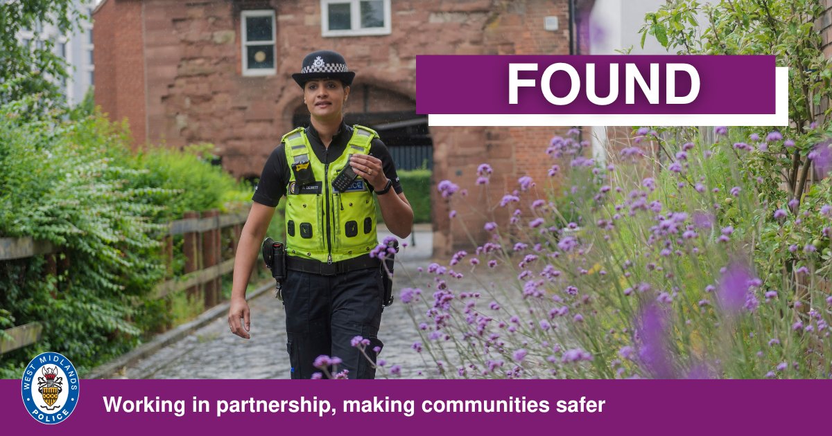 BrumPolice's tweet photo. #FOUND | #Goodnews #Missing seven-year-old Joshua has been found safe and well.

Thank you all for your concern and for sharing our appeal 😍 https://t.co/DOEsxWPBBA