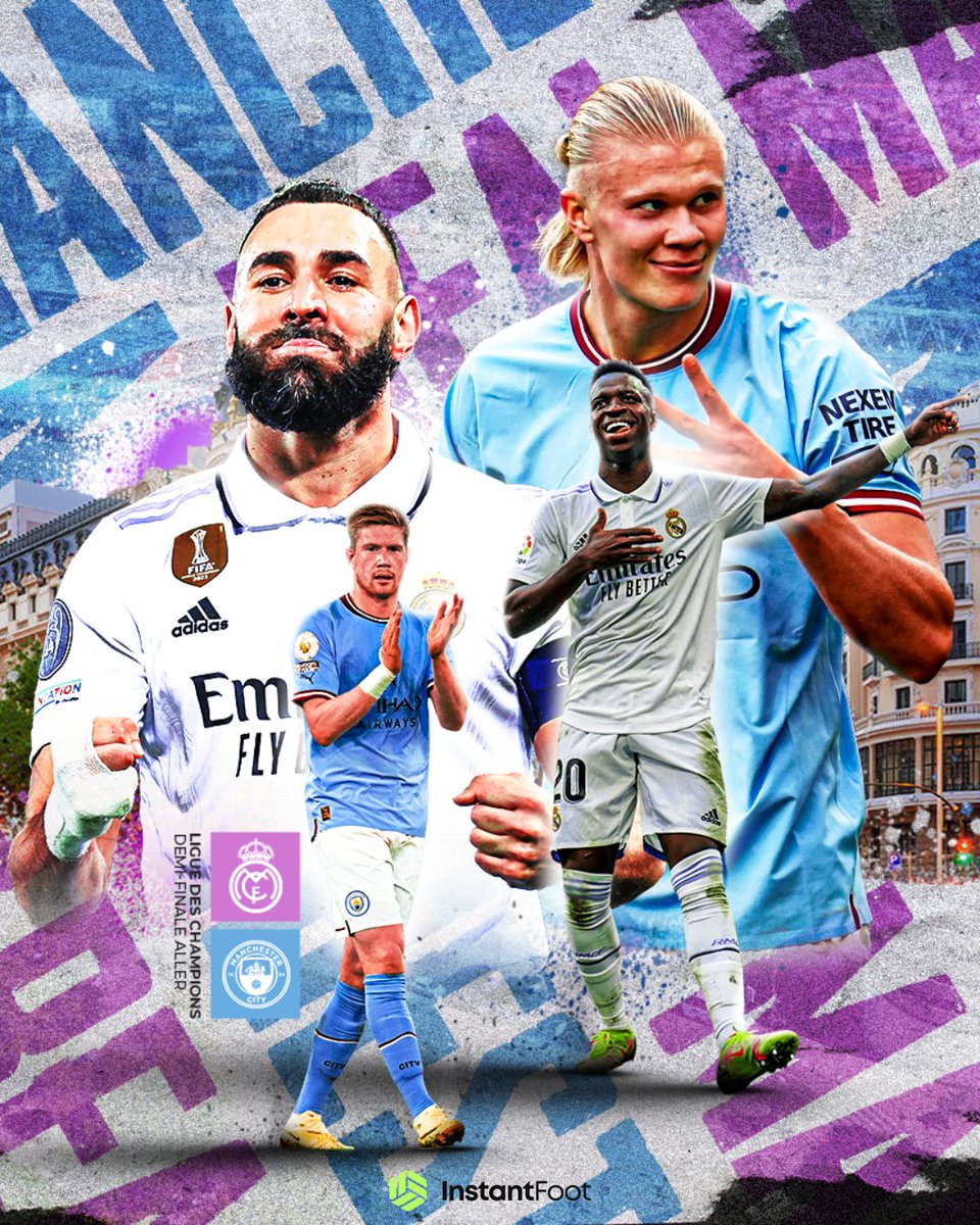 𝐂𝐄𝐄𝐄𝐄𝐄 𝐒𝐎𝐈𝐈𝐈𝐈𝐈𝐈𝐑 𝐂'𝐄𝐄𝐄𝐄𝐄𝐄𝐒𝐓... 𝐌𝐀𝐓𝐂𝐇 ! ⚔️

Le Real Madrid reçoit Manchester City pour une demi-finale aller de la Ligue des Championos qui risque d'être BOUILLANTE ! 🔥🔥🔥