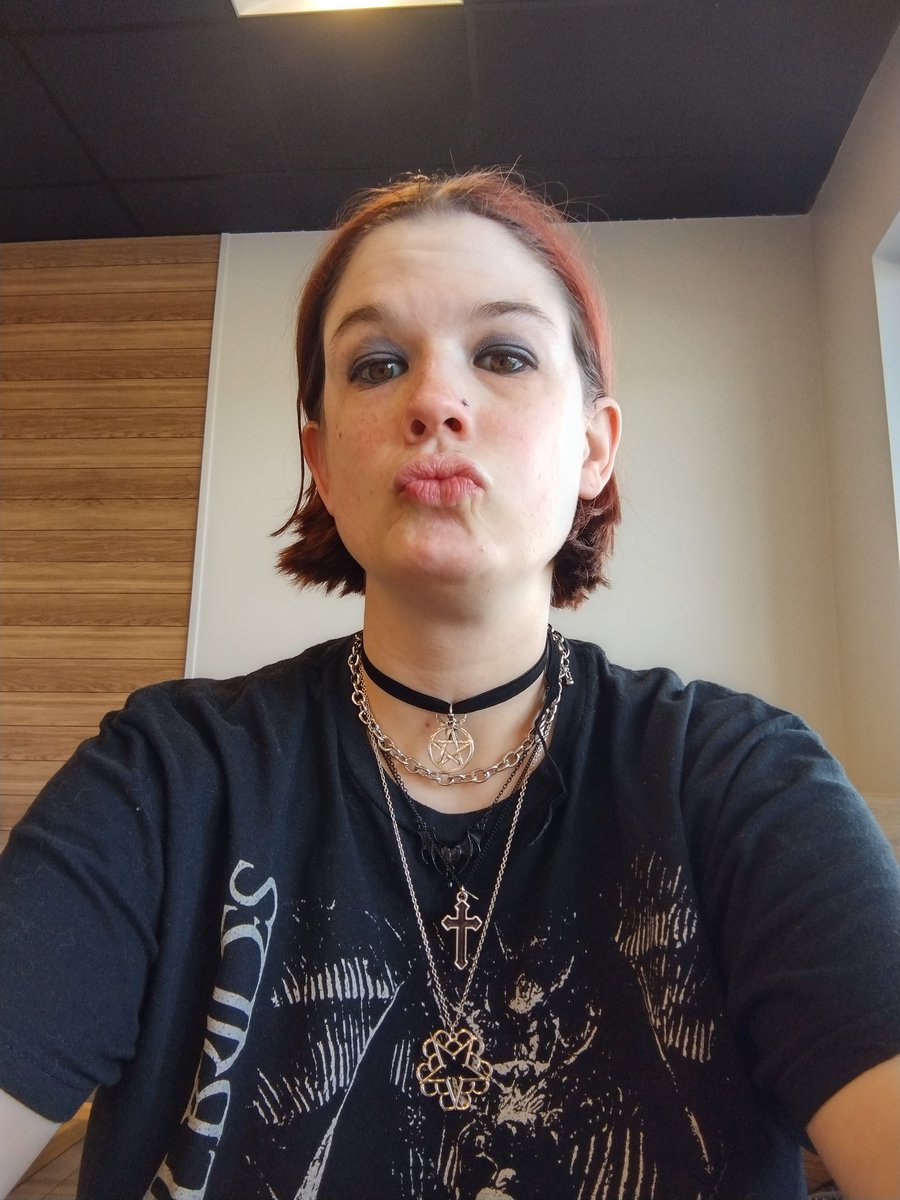 MeganEHarmon's tweet photo. Wearing The Mourning Devil, Better Angels, The Night, Giving it all. @NeverTakeitOff @andyblack #nevertakeitoff #ntio #andyblack 🤍🖤 https://t.co/lQV1KbpMz0