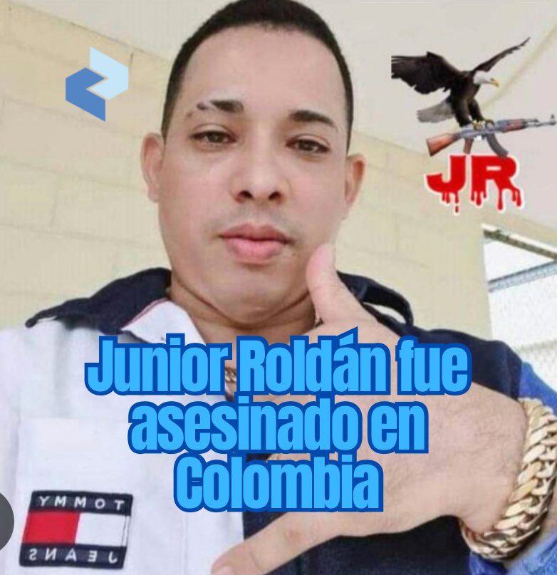 music02_jonray's tweet photo. Junior Roldán, alias JR, cabecilla de Los Choneros y líder de Las Águilas, fue asesinado el sábado pasado en Colombia. 
Altas fuentes confirmaron que Junior fue asesinado, al parecer, en un poblado de Antioquia, cuya capital es Medellín. https://t.co/rbtHgHaHuw