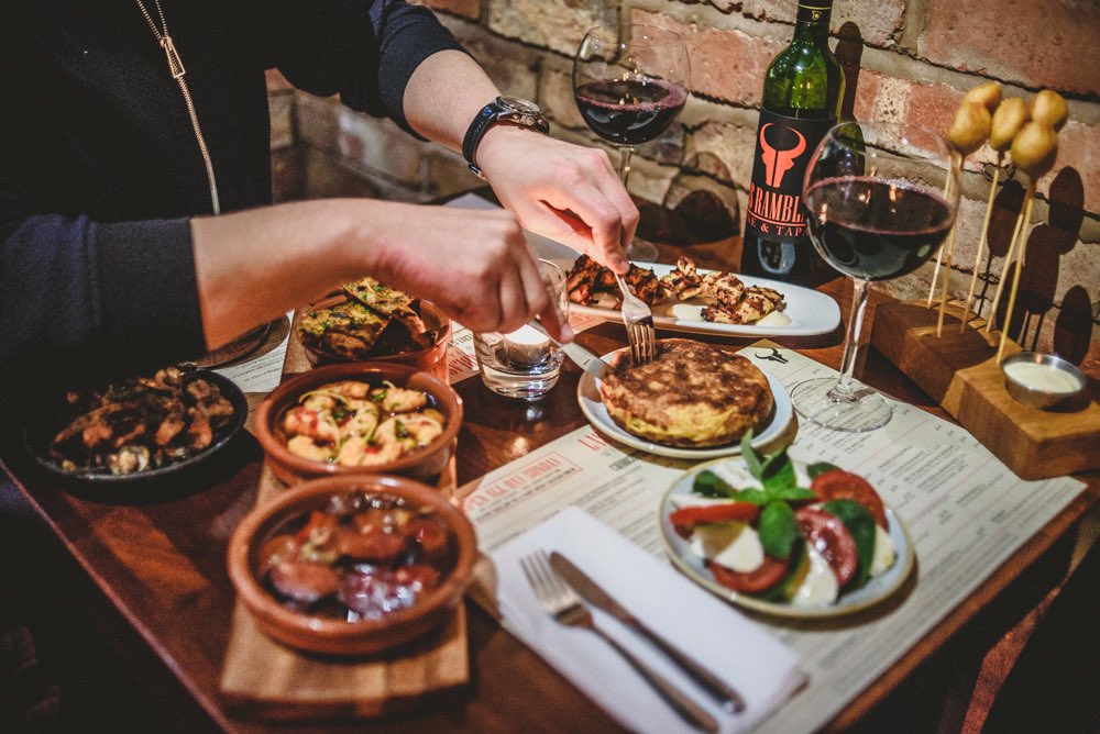 🇪🇸£12 TUESDAY🇪🇸

Every #Tuesday at Las Ramblas!
Which will you choose…?

- Any 3 Classic #Tapas £12
- Bottle of Las Ramblas #Wine £12
- Bucket of 5 #Beers £12
- 2 Selected #Cocktails £12
- House #Paella £12
- Jug of #Sangria £12

FULL MENU &amp; RESERVATIONS
LasRamblasWineandTapas.co.uk