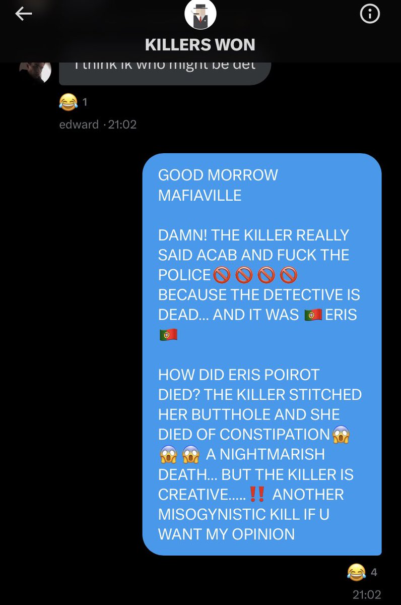 alicunt’s lawyer on Twitter "my funniest d€aths as the narrator in