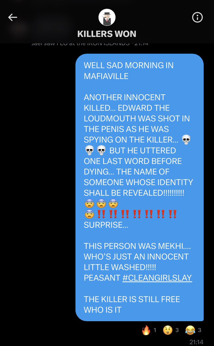 alicunt’s lawyer on Twitter "my funniest d€aths as the narrator in