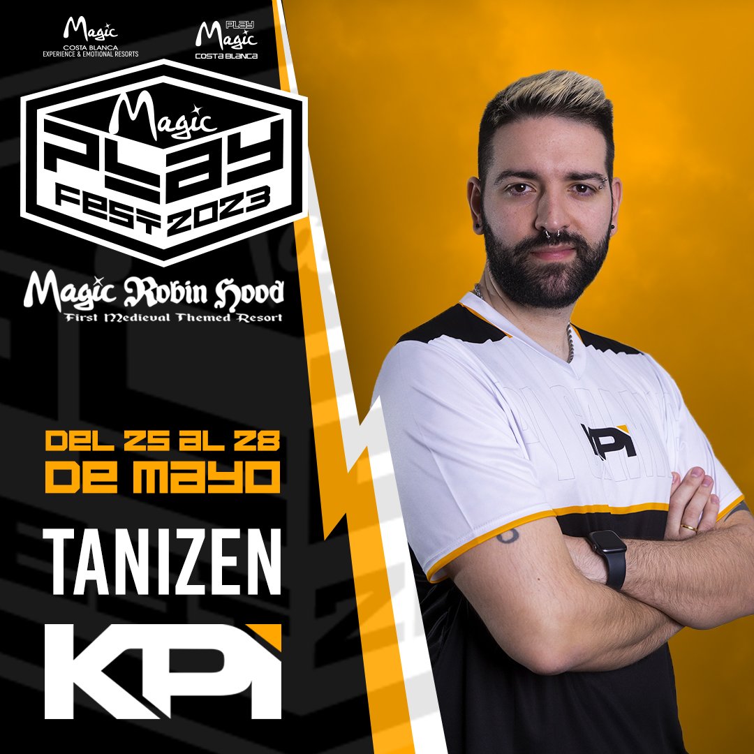Tanizen's tweet photo. Chavales que nos vamos de vacaciones, nos vamos a @PlayMagicCB del 25 al 28 de mayo con todo el equipo de @KPI_Gaming!
Estaremos durante la semana gaming del #MagicPlayFest23 disfrutando del resort y creando contenido para todos vosotros. Se vienen días muuuuuy divertidos. https://t.co/n6hL6RZN5V