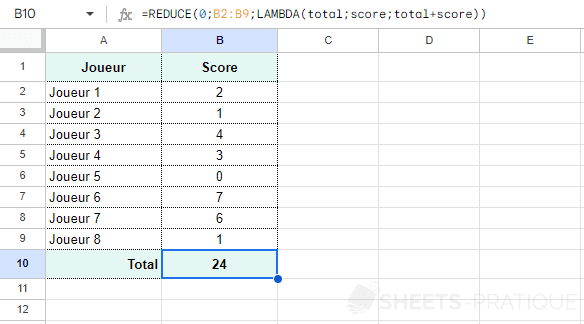 SheetsPratique's tweet photo. La fonction #REDUCE de #GoogleSheets 🤔

https://t.co/FgklNXaMjf https://t.co/7HdXIynoxW