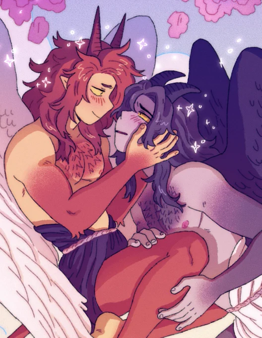 Happy #webcomicday !  I'm Revel and I make the epic fantasy BL ✨Sparks✨ Magical Satyr boys surviving a world stacked against them- come for the gay pining and unrequited rivals-to-lovers and stay for the unhinged twinks and boy angst 💔  sparkscomic.net