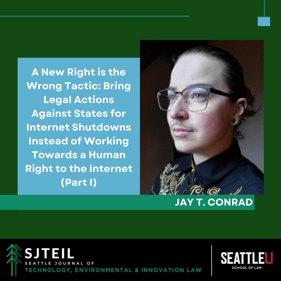 SU Journal of Tech, Environment, & Innovation Law tweet media