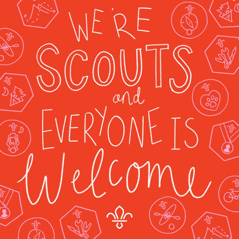 amybooth896's tweet photo. Weโre Scouts and everyone is welcome!
#Scouts #SkillsForLife #adventure #volunteering #goodforyou #TheBigHelpOut #illustration #drawing #handdrawntype #handlettering #quote #design #illustrator https://t.co/y8vEDiLK63