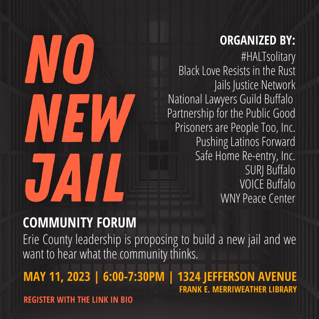 🗓️3 more days til #nonewjails community forum, have you registered yet? ✍️bit.ly/nonewjail