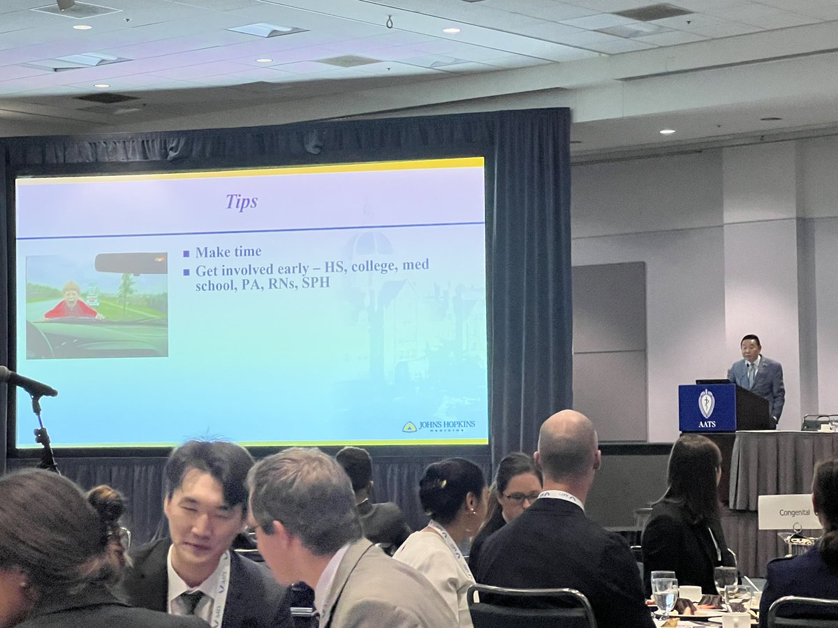 ScullyBrandi's tweet photo. One of the most phenomenal surgeon educators I’ve ever met @SteveYangMD on how to establish a teaching focus at the AATS/TSRA Preparing Yourself for an Academic Career Session @HopkinsCTSurg #AATS2023 https://t.co/bOrpBnDrPH
