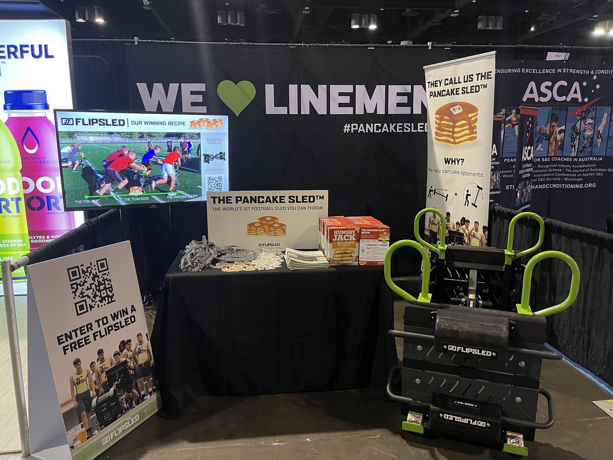 TheFlipSled's tweet image. Come visit booth #620 @theCSCCa National Conference! 

Get your free pancakes and enter to win a free FlipSled!! 🥞💪 #FlipSled #CSCCa