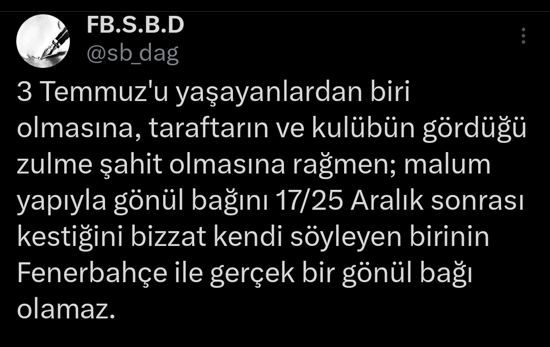 FB.S.B.D on Twitter "Bahse konu kişi Emre ise; net fikrim budur. Bende