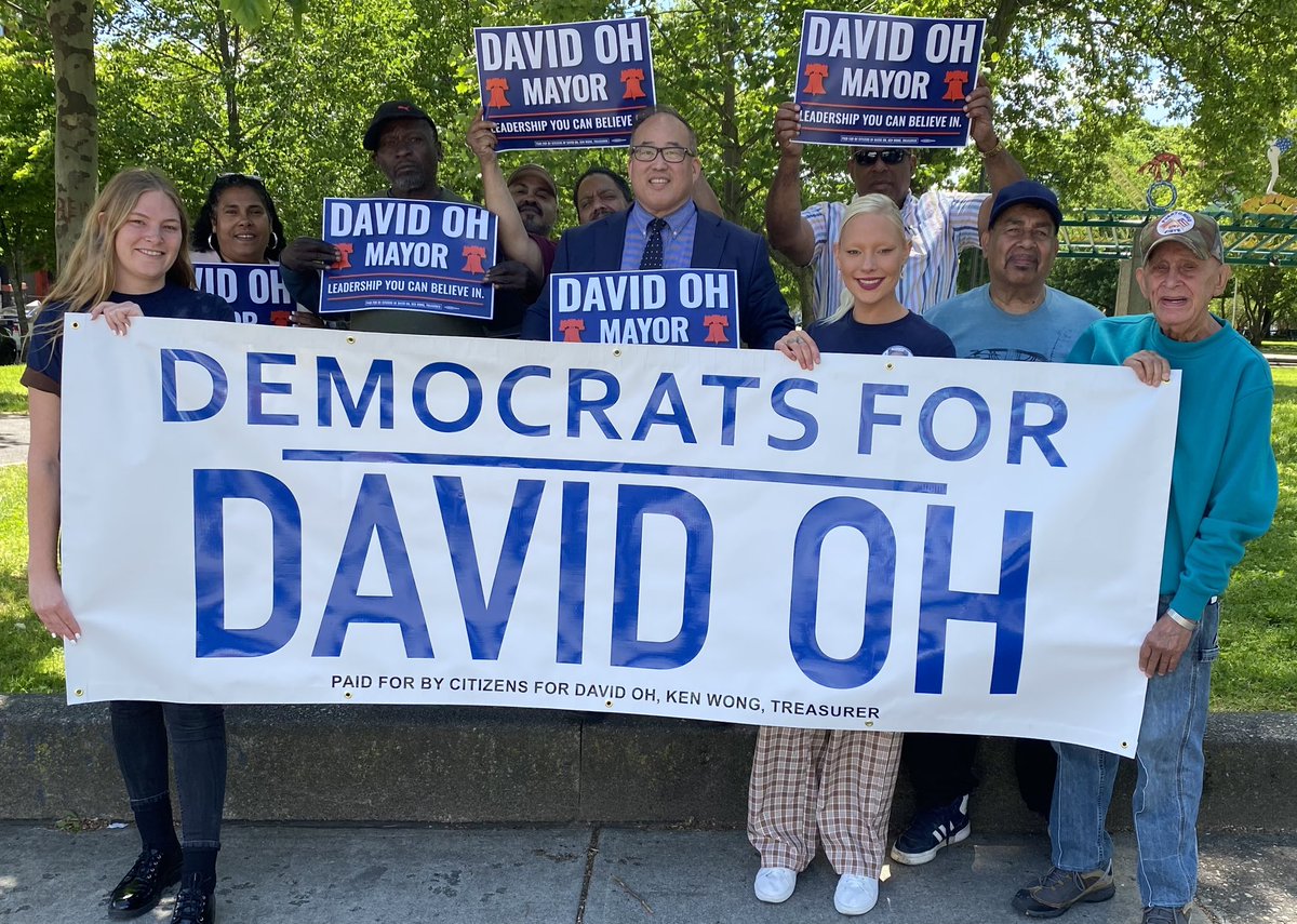 DavidOhPhilly's tweet photo. Iโm running to be Mayor for all the people of our city. โOne city, one people.โ On Tuesday, November 7, regardless of whether youโre a Democrat, Republican, Independent or Other Party, vote for #DavidOhforMayor. https://t.co/F4Na0NJkVe