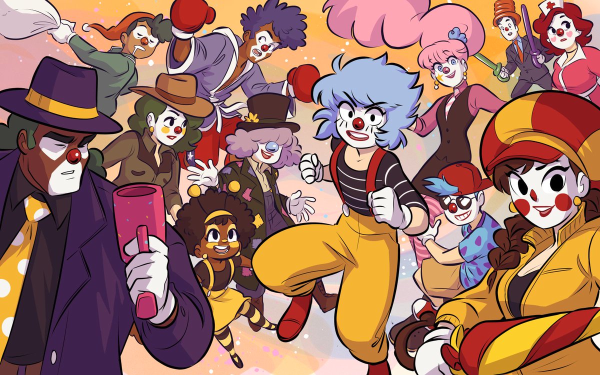 Uh oh it's #webcomicday and mine's about clown fights clowncorps.net