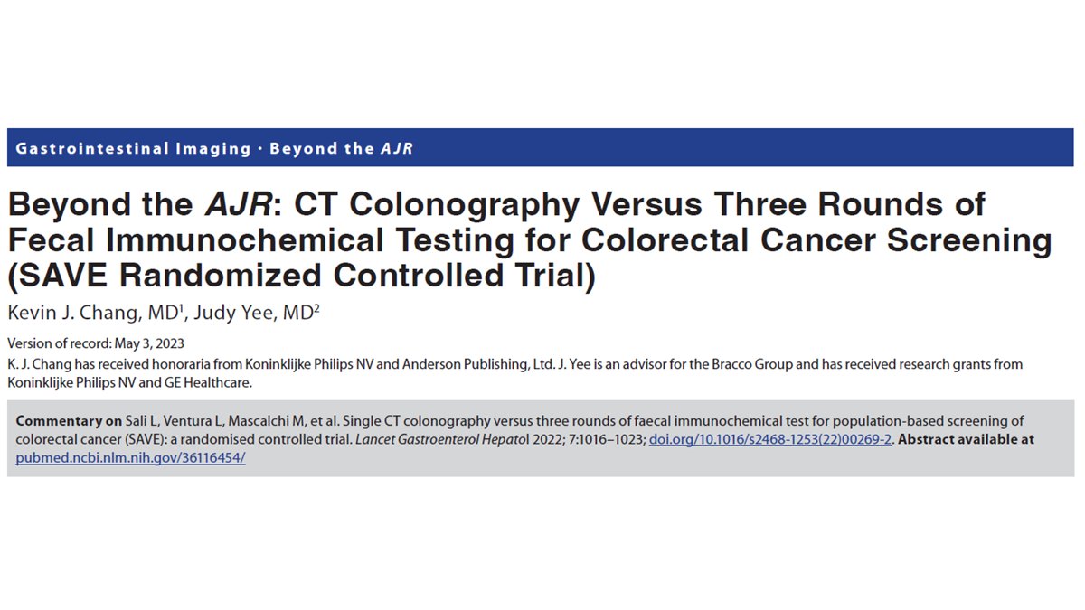 FIT may be more efficient than CTC for population-based colorectal screening given its greater participation rate; however, CTC shows a significantly better detection rate and PPV than three rounds of FIT, as analyzed on a per-participant basis. ajronline.org/doi/abs/10.221…