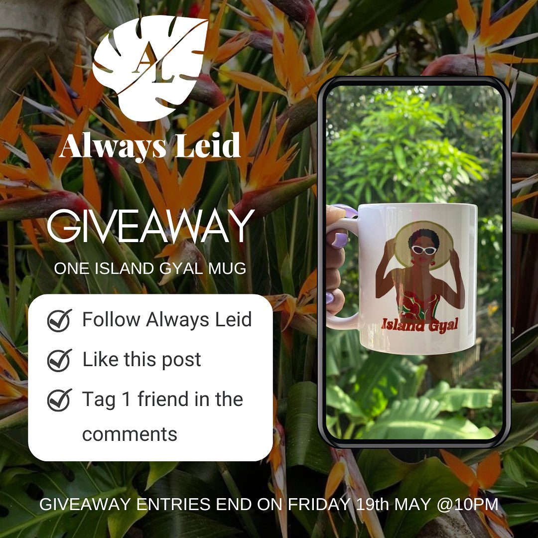 AlwaysLeid's tweet photo. Hey fam!
Here’s something special just for you 🫶🏾

We’re giving away one Island Gyal Mug! 🥳

Head on over to our Instagram page to Enter!
⬇️⬇️⬇️⬇️

https://t.co/BTQbvSYwKp https://t.co/CU3oZzGaIc