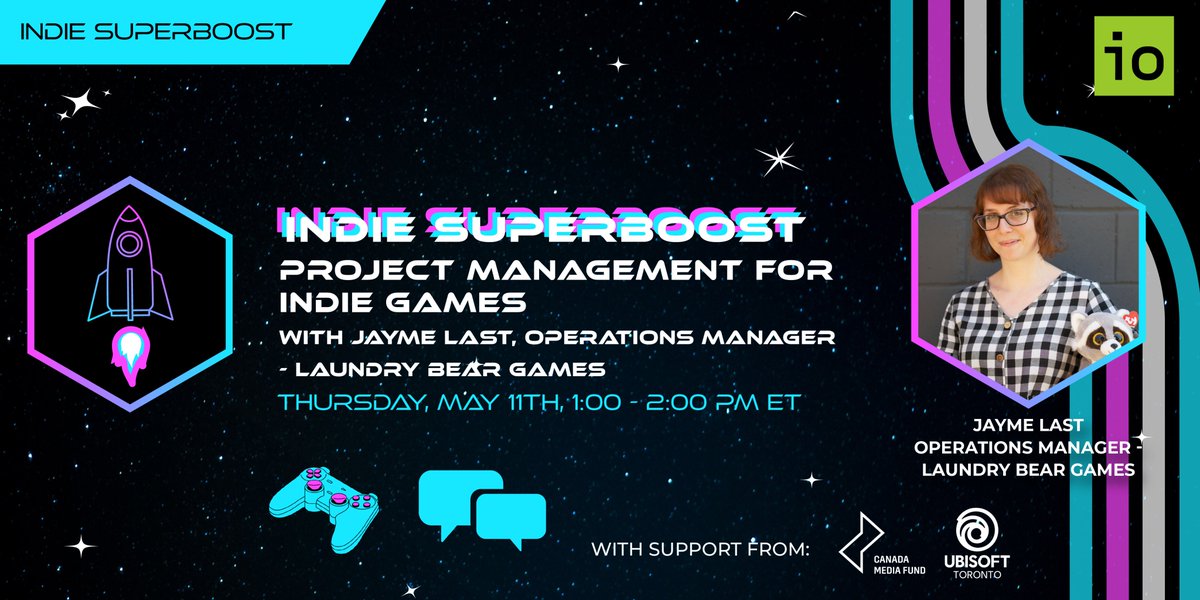 IOnews's tweet photo. Indie Superboost: May 11th @ 1-2pm ET

Join @laundry_bear's Operations Manager, Jayme Last (@duskheart), in a live discussion about project management for indie games and studios!

IO Member: https://t.co/GNuEVMiHdH
Not a Member? Register: https://t.co/kLK6HqRHHt https://t.co/MaOac6d0O5