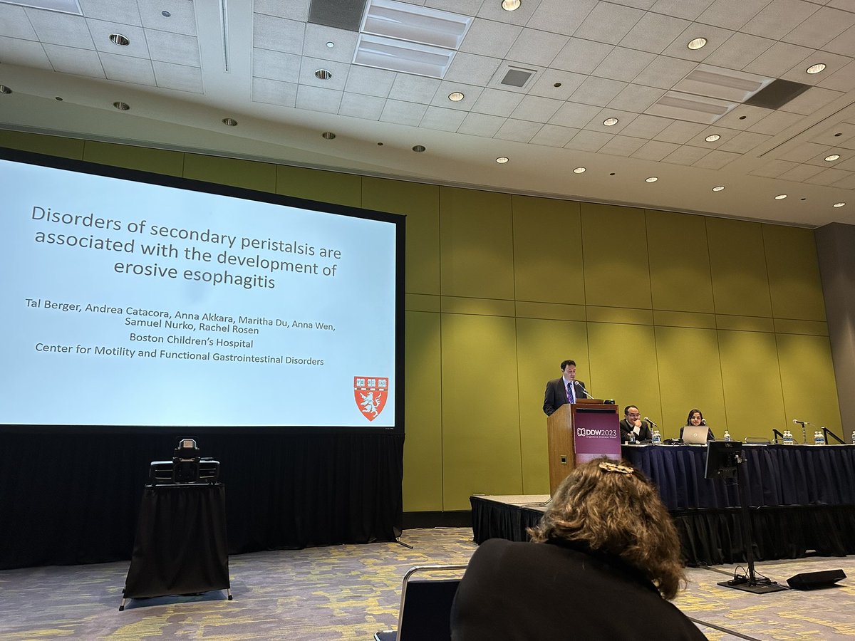 Suzanna Hirsch, MD (@suzannahirschmd) on Twitter photo Great peds motility session featuring 🔥🔥talks by <a href="/PeteDuncanMD/">Pete Duncan</a> showing ⬆️ risk of lung inflammation in aspirating breastfed babies and by Tal Berger showing link between ⬇️ secondary peristalsis & esophagitis. Proud of our 🤩 BCH motility team!! <a href="/AerodDr/">Rachel Rosen</a> <a href="/NurkoSamuel/">Samuel Nurko</a> #DDW2023 Great peds motility session featuring 🔥🔥talks by <a href="/PeteDuncanMD/">Pete Duncan</a> showing ⬆️ risk of lung inflammation in aspirating breastfed babies and by Tal Berger showing link between ⬇️ secondary peristalsis & esophagitis. Proud of our 🤩 BCH motility team!! <a href="/AerodDr/">Rachel Rosen</a> <a href="/NurkoSamuel/">Samuel Nurko</a> #DDW2023