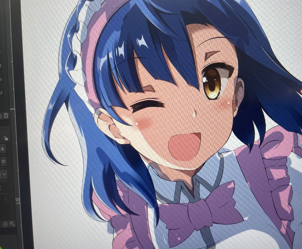 七尾百合子 「やっぱり逆光絵描くようになると世界が変わるな...」|train@5/28ISF_E44のイラスト