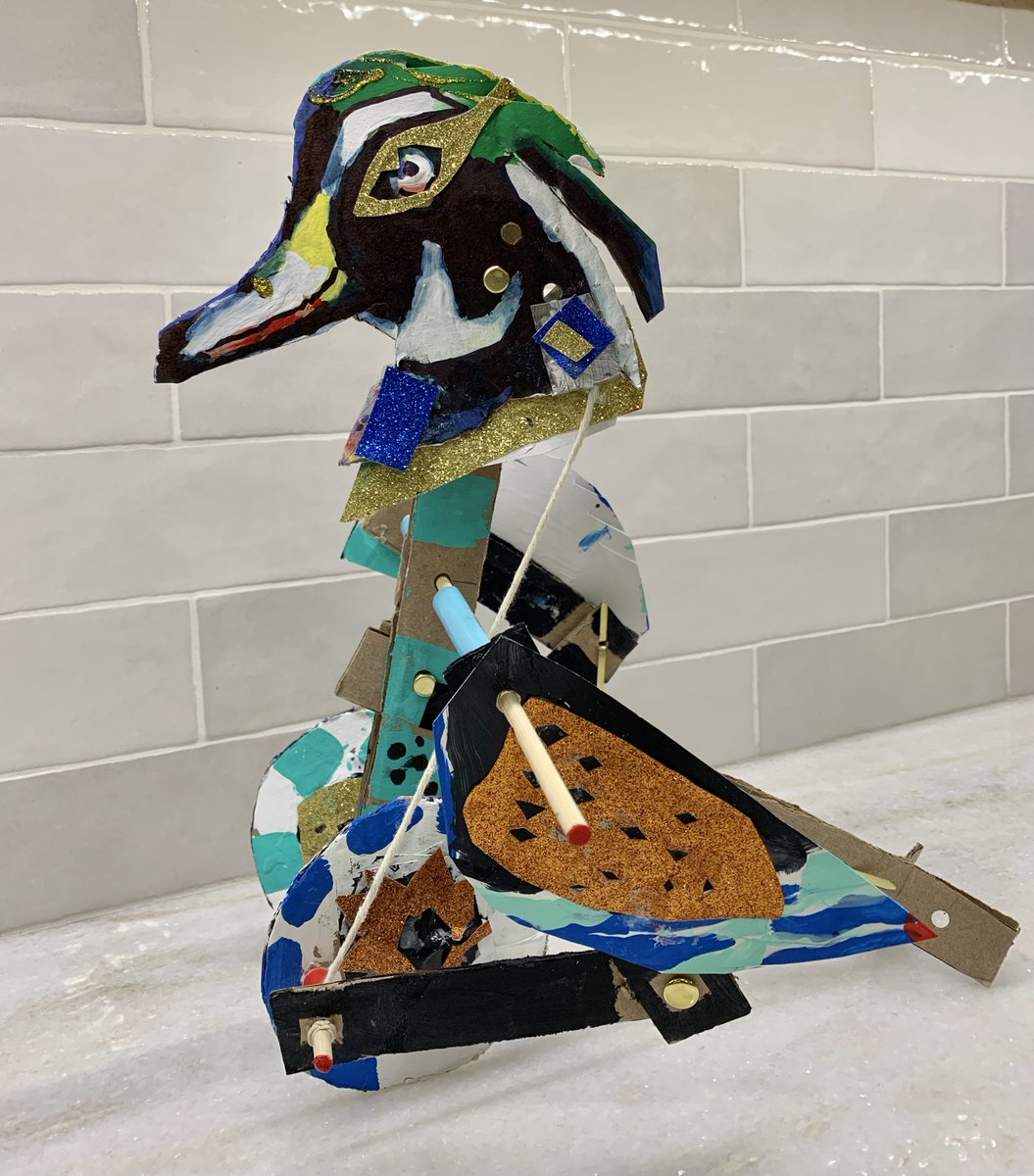 gailSTEAMgal's tweet photo. What do you make when you combine a duck and a bicycle?   A  'Quack-Cycle'?  Check out our linkage/axle mechanism inspired project for our upcoming workshops... https://t.co/4HEL2HwUZZ