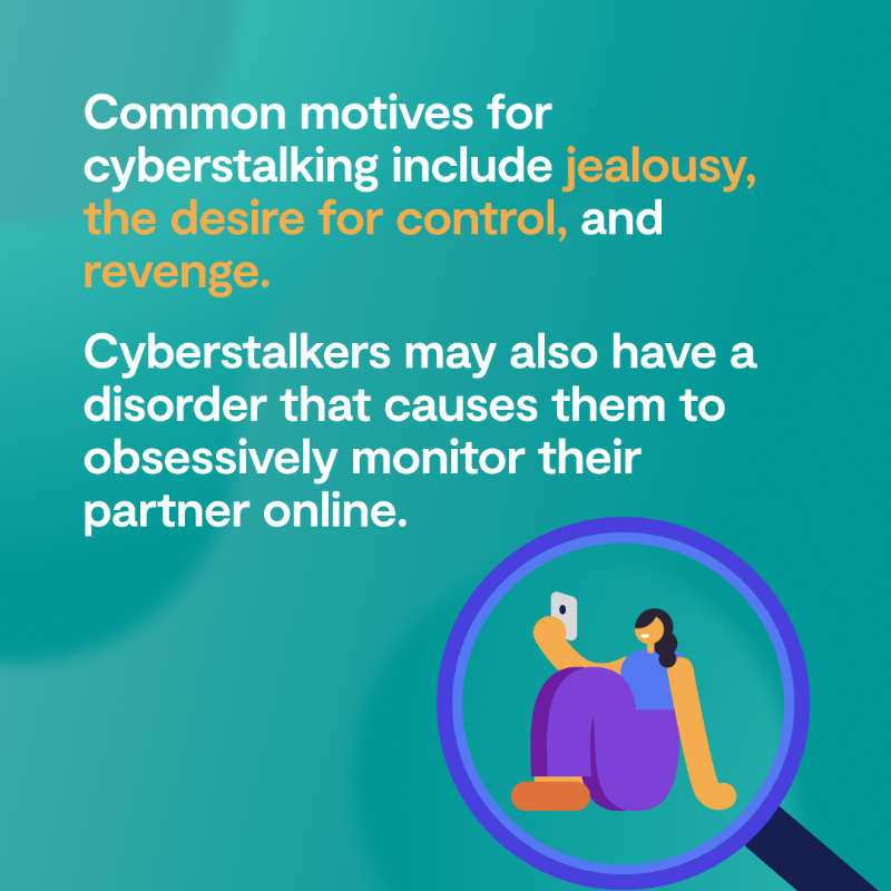 weareclario's tweet photo. #Cyberstalking victims often blame themselves, but it's important to remember that the only responsible person is the stalker.
Swipe the cards to learn about the motives of #cyberstalkers.
#clario #cybersecurity #security #privacy #digitalabuse #cyberspying #spyware #stalkerware