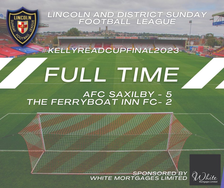 Full Time for the Kelly Read Cup sees <a href="/FCAnglers/">AFC Saxilby</a> champions 🏆