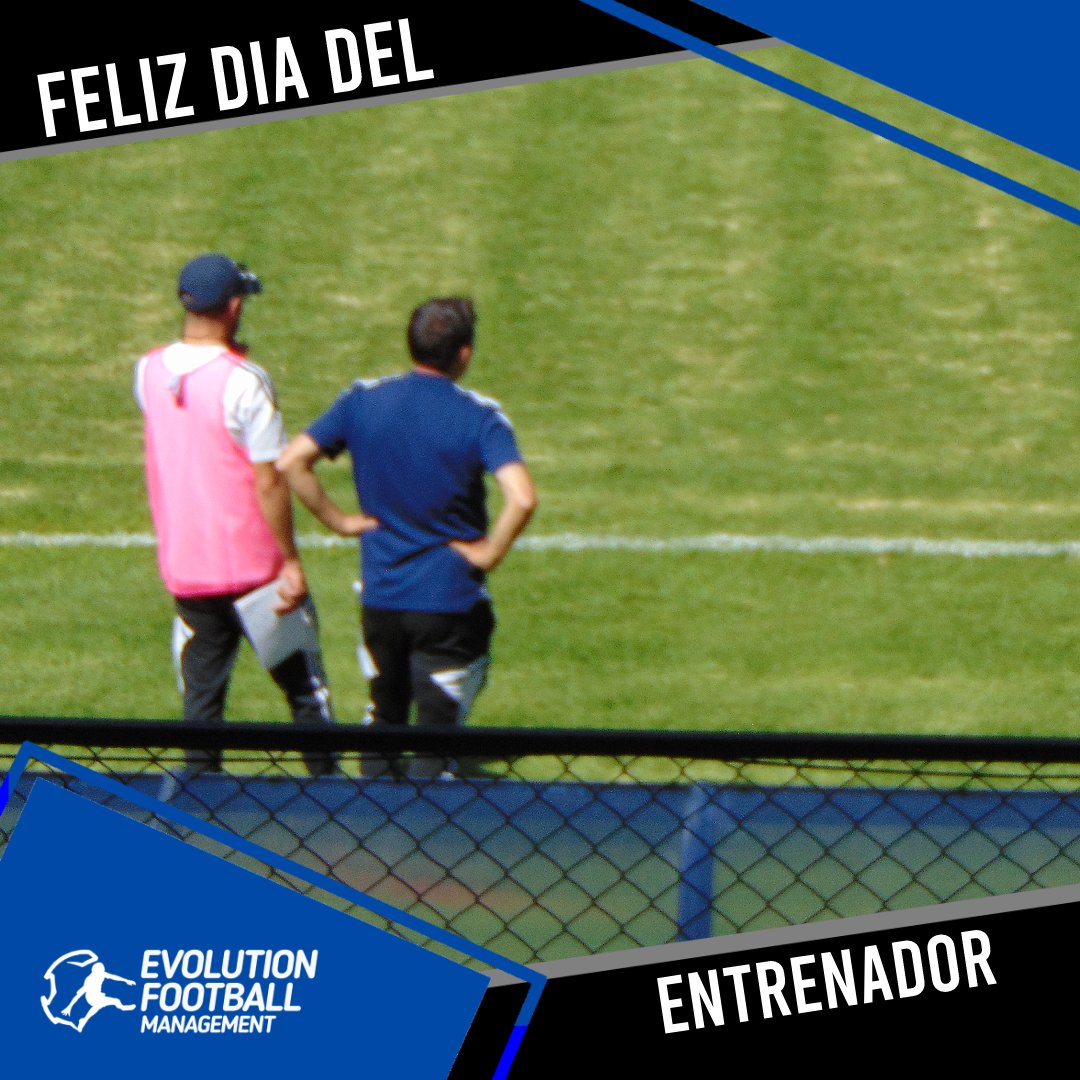 EvolutionFutbol's tweet photo. Siempre hemos estado de su lado y hoy celebramos su día ¡Gracias por todo lo que le brindan al fútbol y, especialmente, gracias a los formadores del talento del futuro! ¡Feliz día del entrenador! #PorLaJuventudYElDeporte #EFM #EvolutionFM https://t.co/6PorVsqdO9