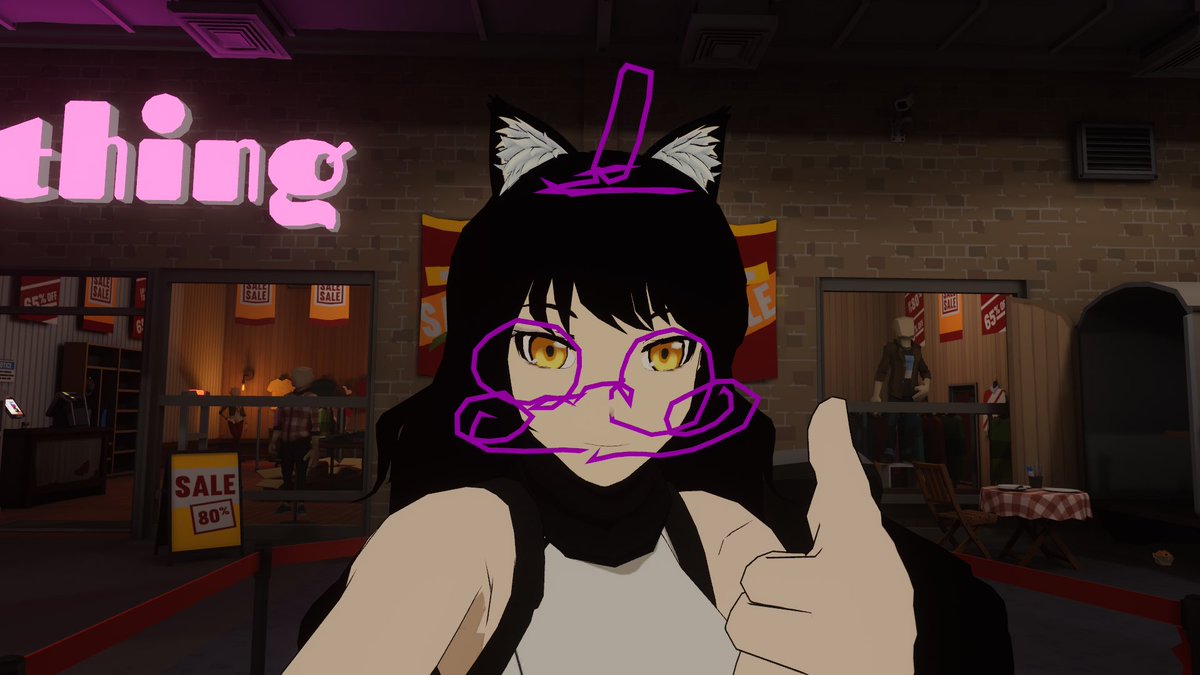 OOC: I was thinking about doing an au where it was a Kingdom HeartsxRWBY crossover, where the Keyblade chose Blake instead of her using Gambol Shroud, Aura, and Semblances are still on the table… just some food for thought

(VRC Photo for lols)